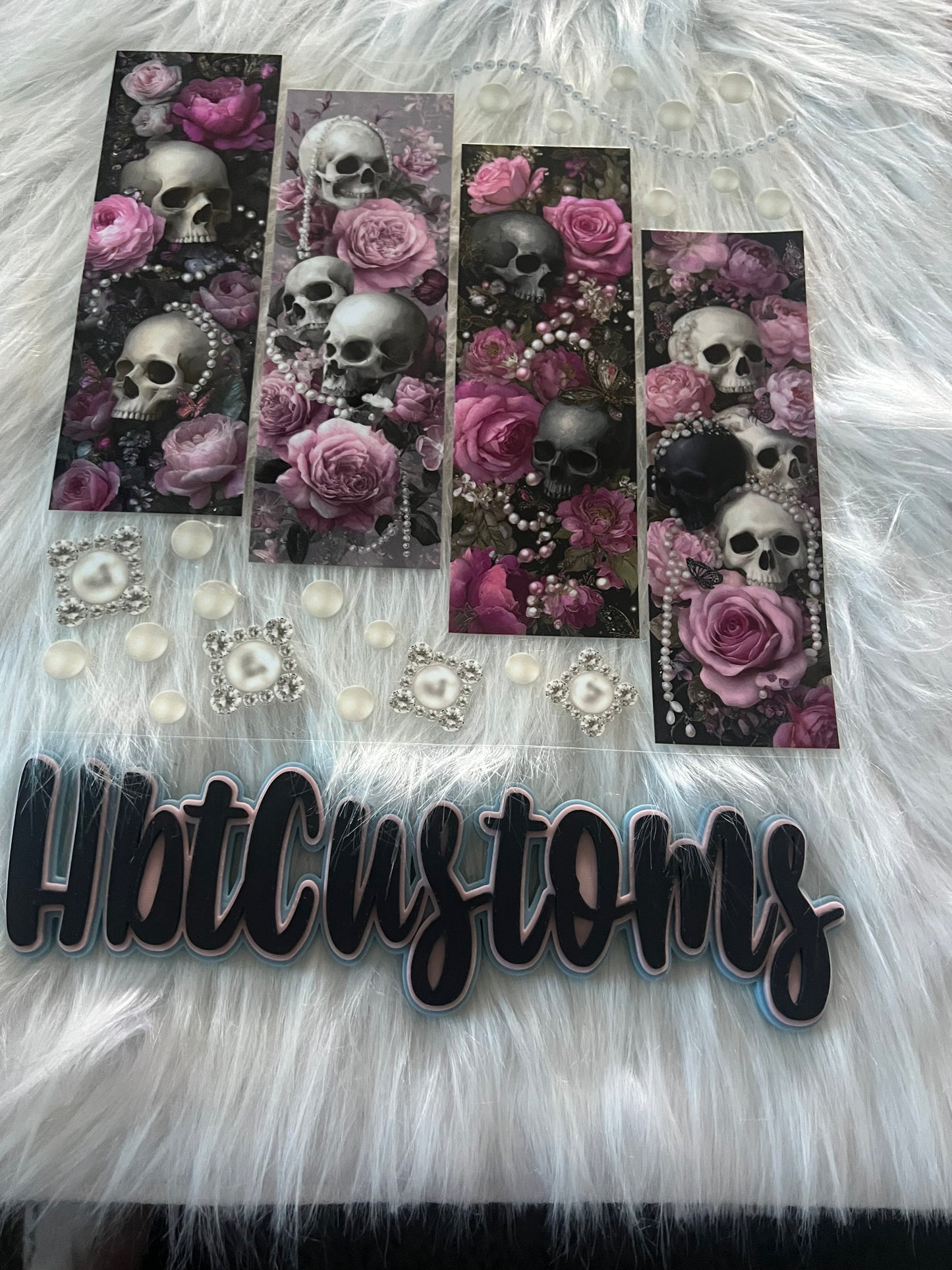 Pink Rose w/ Skulls Element 10 x10