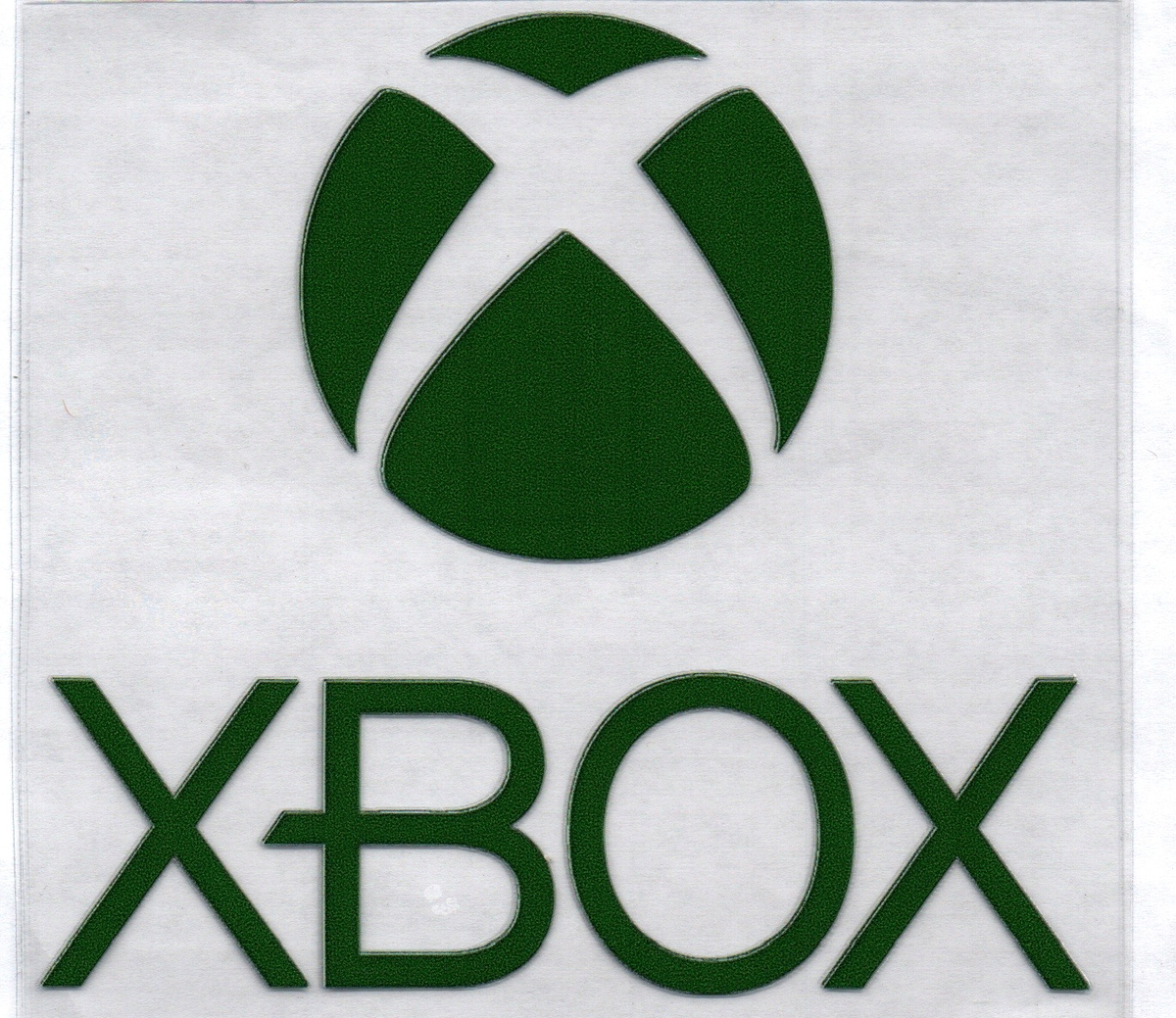 X Box 62A Single Decal