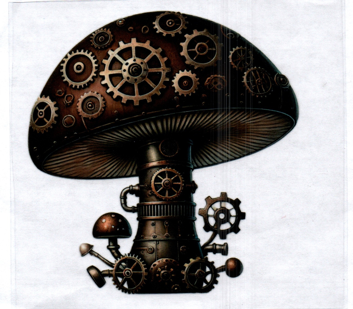 Steam punk Mushroom 69 Single Decal