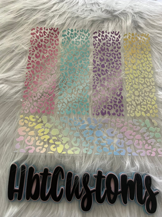 Pastel Leopard Print Bands 10x10