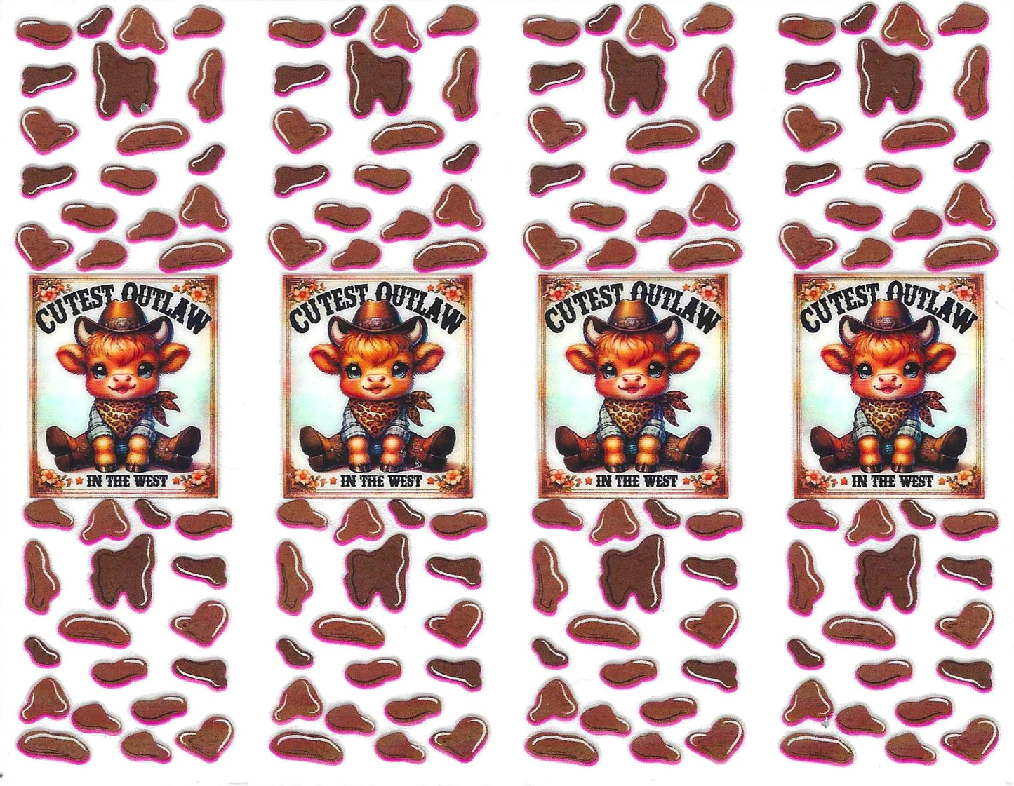 Cutest Outlaw Cow Pen Wraps