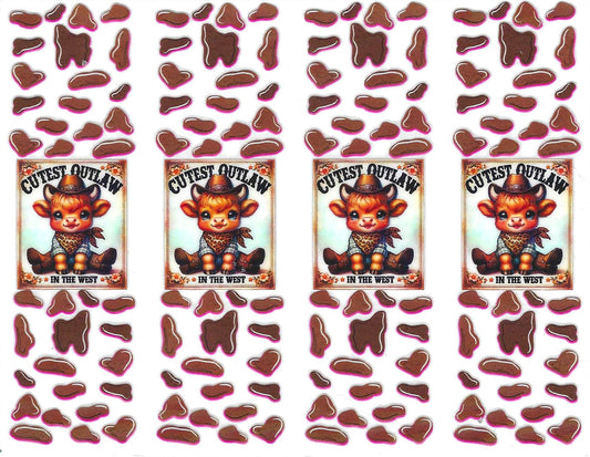 Cutest Outlaw Cow Pen Wraps