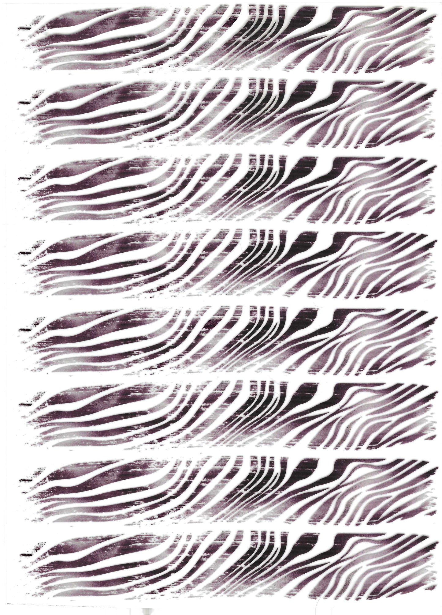 Zebra Brush Strokes Element