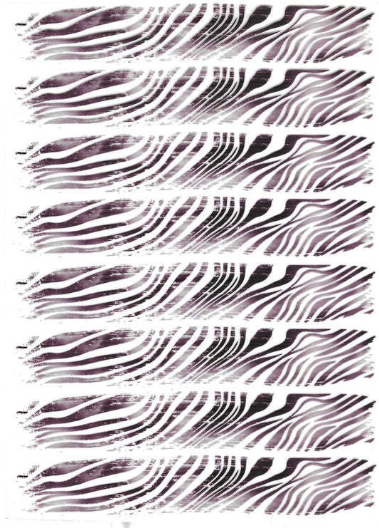 Zebra Brush Strokes Element