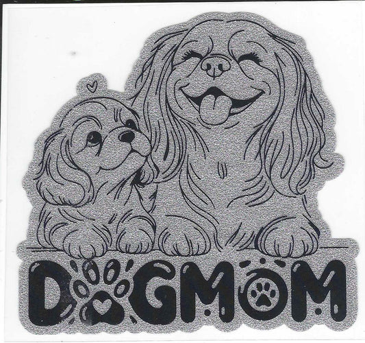 Dog Mom Glitter Decal