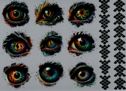 Dragon Eyes w/Scales Element