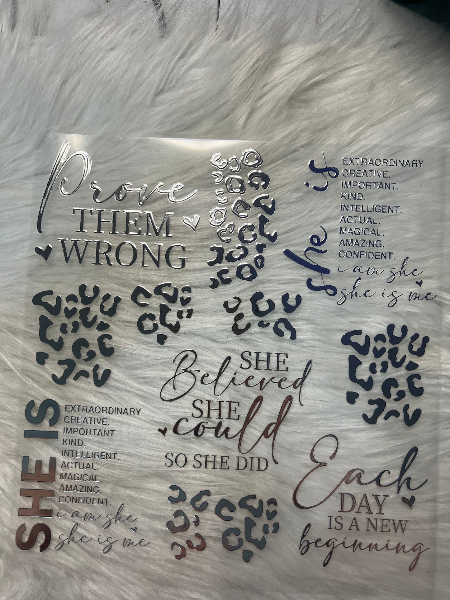 Silver Positive Affirmations Element 1