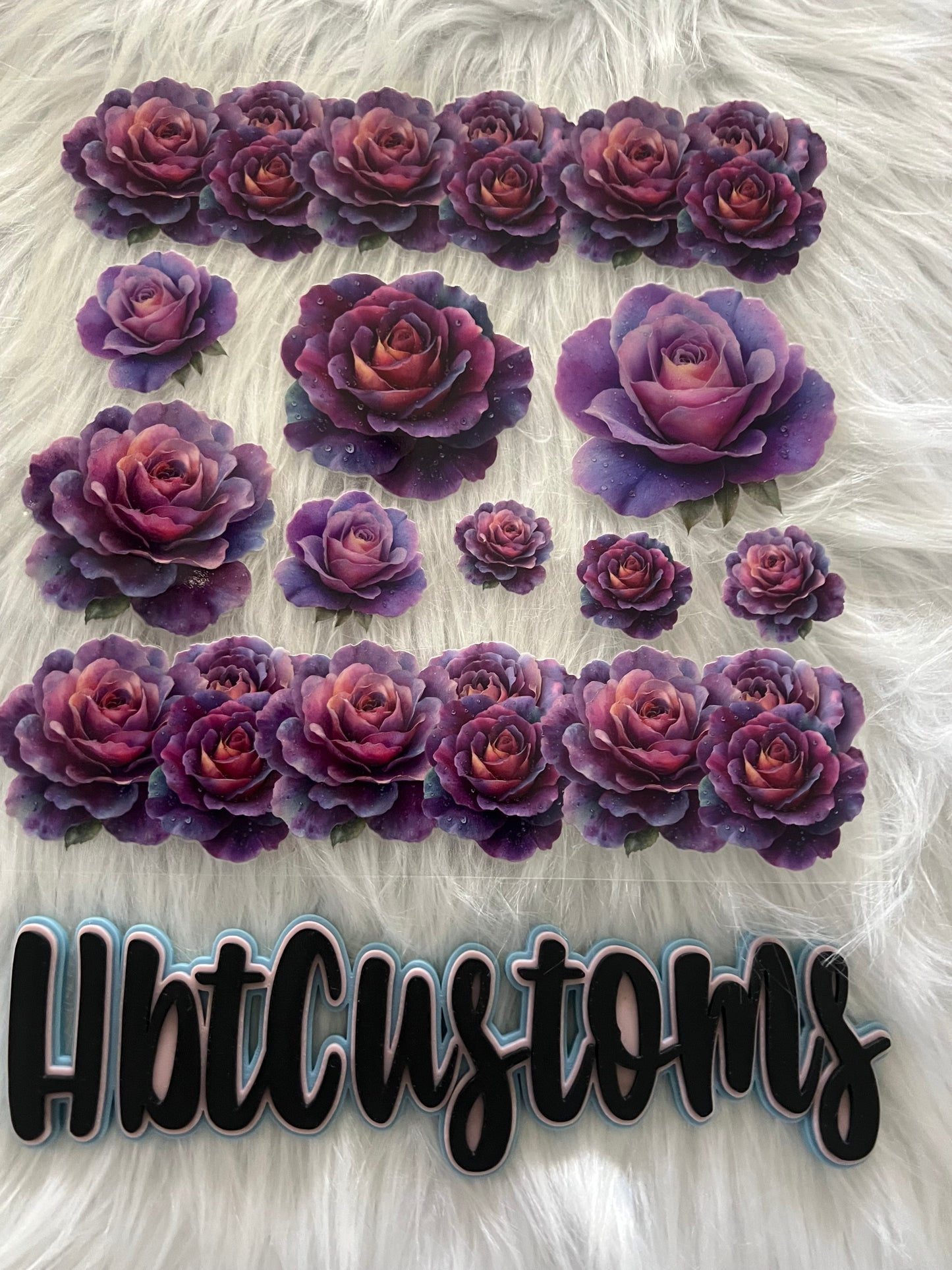 Purple Roses Element 10 x 10