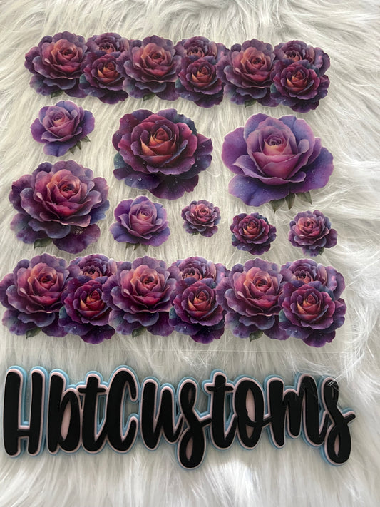 Purple Roses Element 10 x 10
