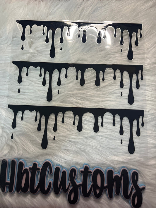 Black Drips Element
