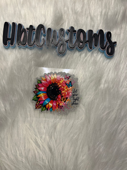 Let Your Light Shine Glitter Decal