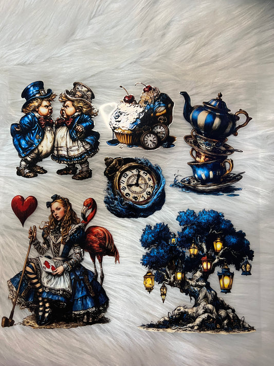 Blue Alice Clock Element