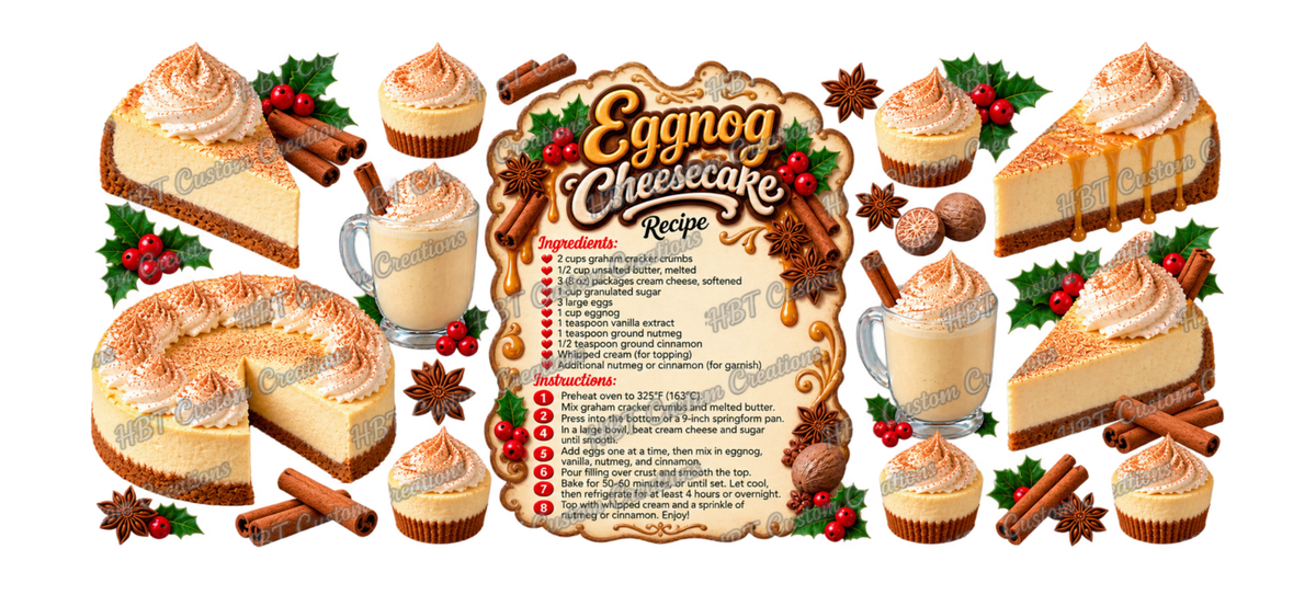 RECIPE 16OZ Eggnog Cheesecake POD