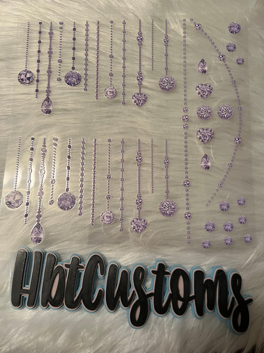 Purple Jewel Strings Element 10 x 10