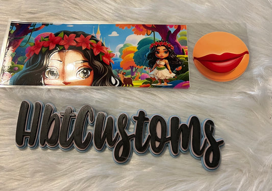 Princess Native 11oz coffee cup wrap w/bottom