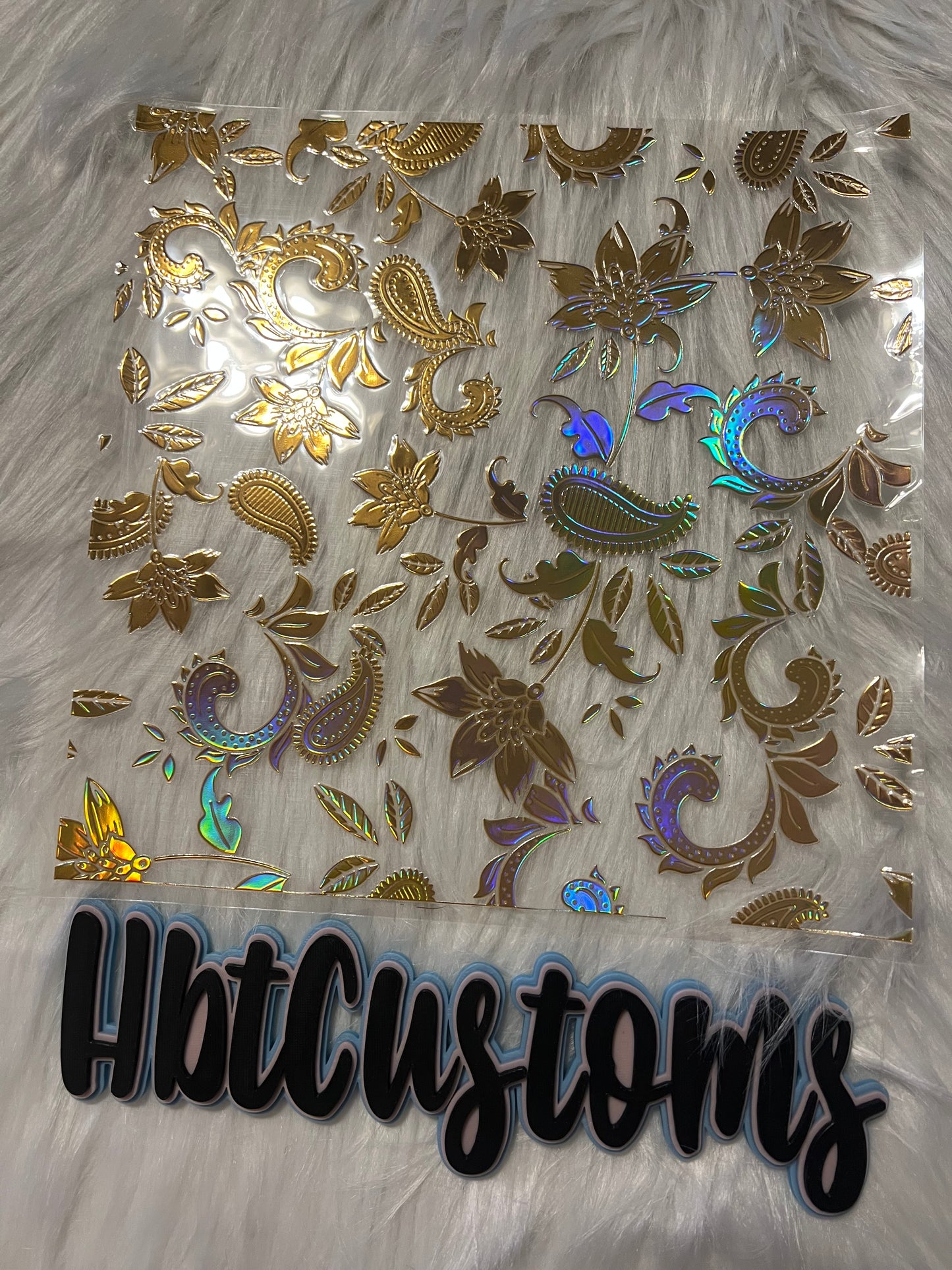 Gold Pattern 1 Holo Element 10 x 10