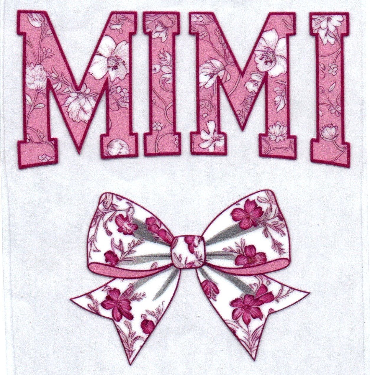 Mimi Pink Decal