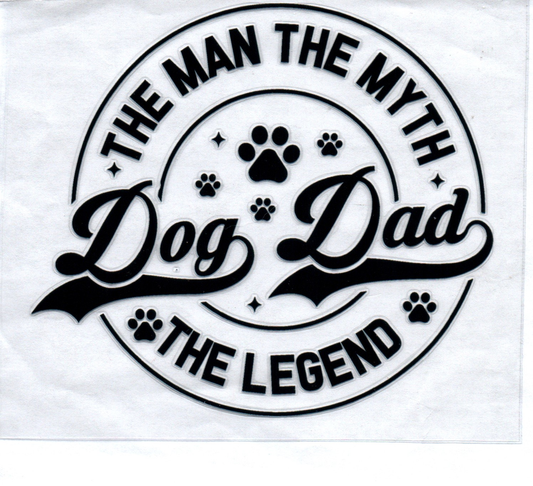 Dog Dad The Man The Myth Decal