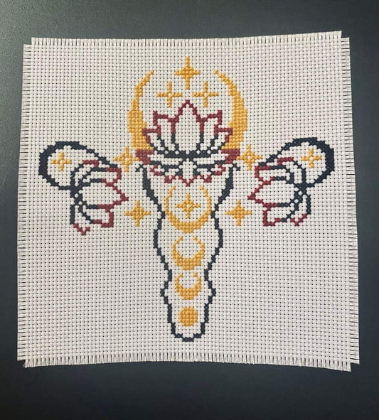 Cross stitched picture