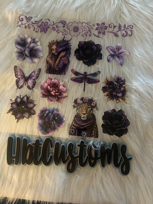 Purple Mystical Element 10 x 10