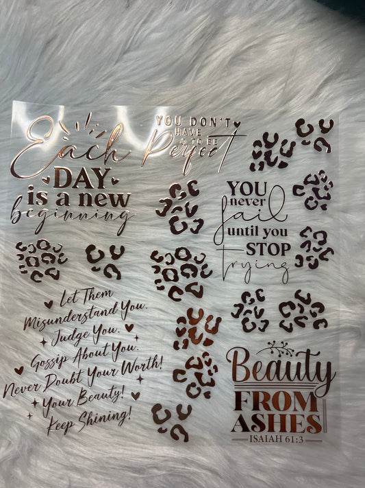 Rose Gold Positive Affirmations Element 2