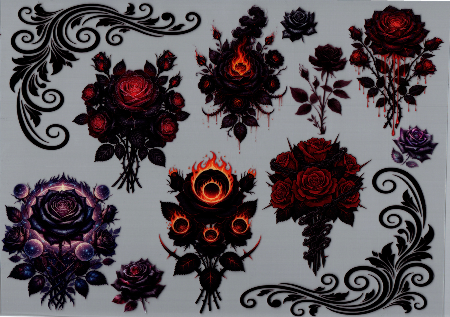 Fire Flowers Element