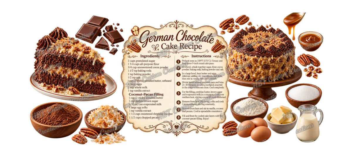 RECIPE 16OZ German Chocolate Cake POD