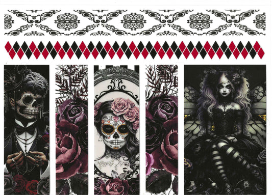 Gothic Skulls & Bands Element 11 x 9