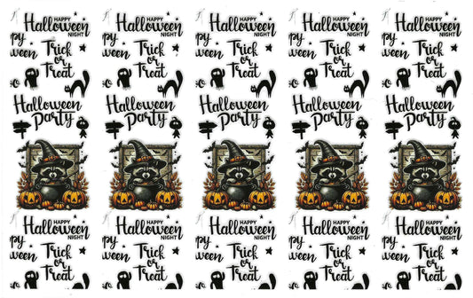 Halloween Raccoon Pen Wraps