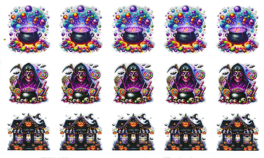 Skull Halloween Pen Wraps