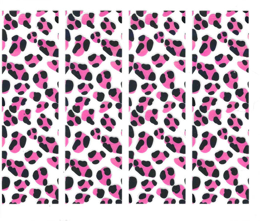 Pink & Black Leopard Print Pen Wraps