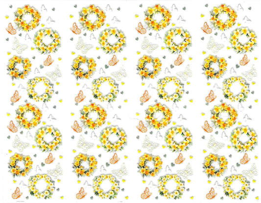 Yellow Flower Rings Pen Wraps