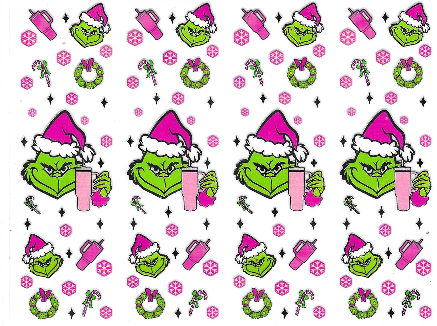 Pink Green Guy w/Cup Pen Wraps