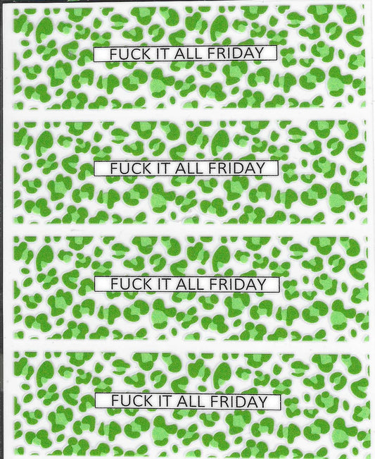 Green FIA Friday Pen Wraps
