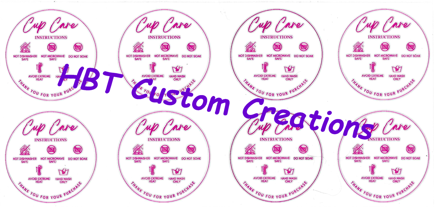 Cup Care Labels Pink Style 5