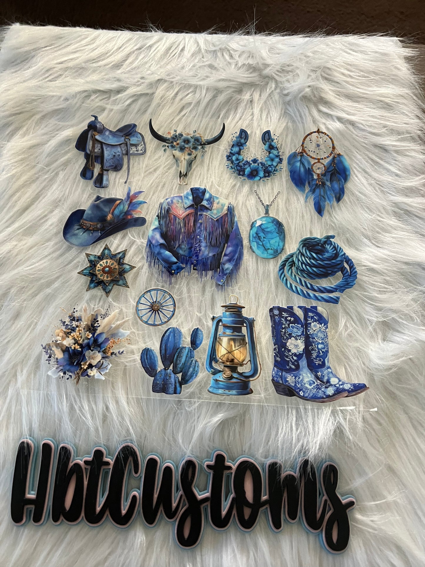 Blue Western Element 10 x 10