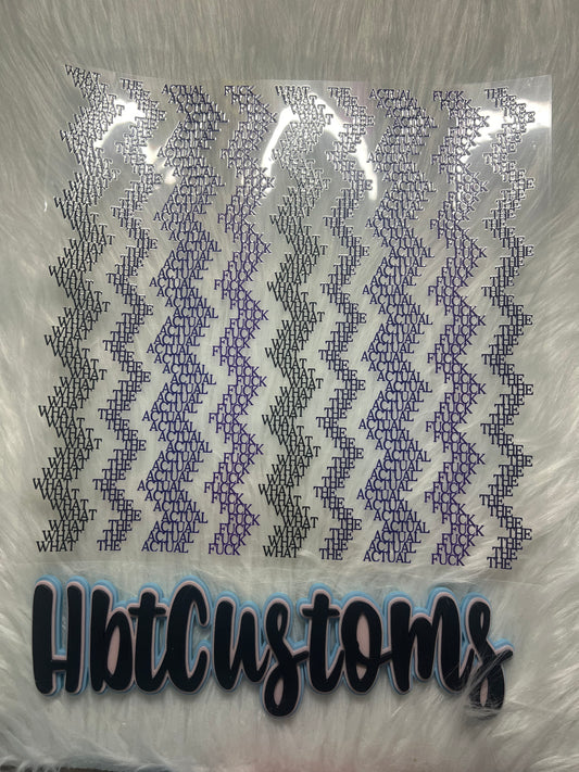 Black2Purple What the actual fuck (zig zag) Element