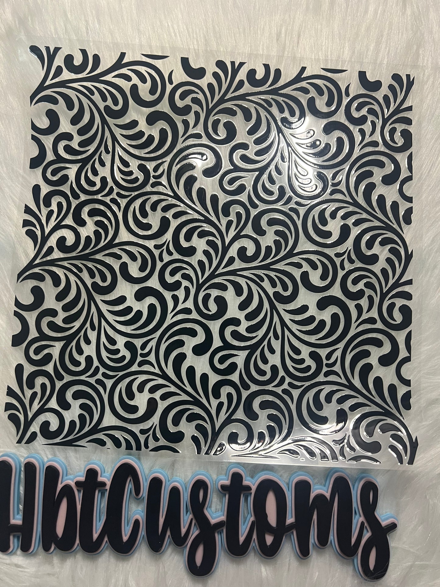 Tooled-Leather stained-glass Element