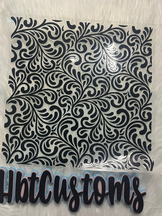 Tooled-Leather stained-glass Element