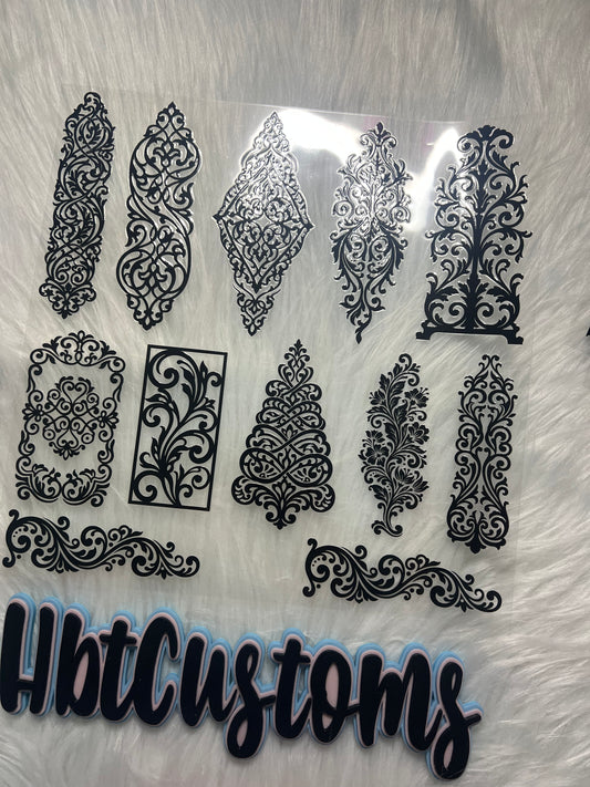 Filigree Patterns stained-glass Element