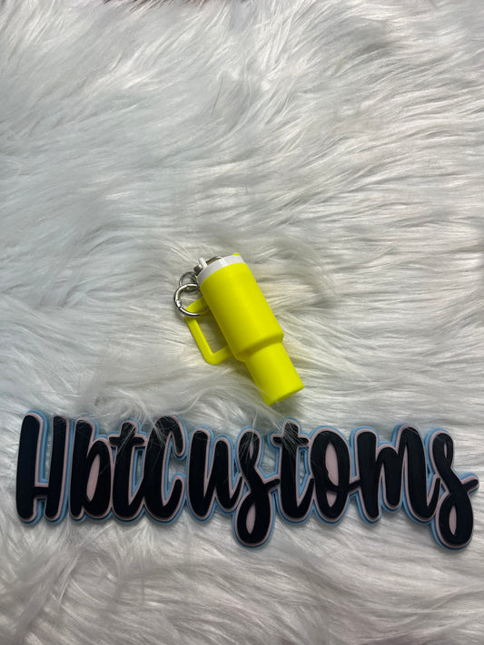 Bright Yellow Stanley Cup Key Chain