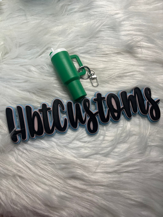 Green Stanley Cup Key Chain