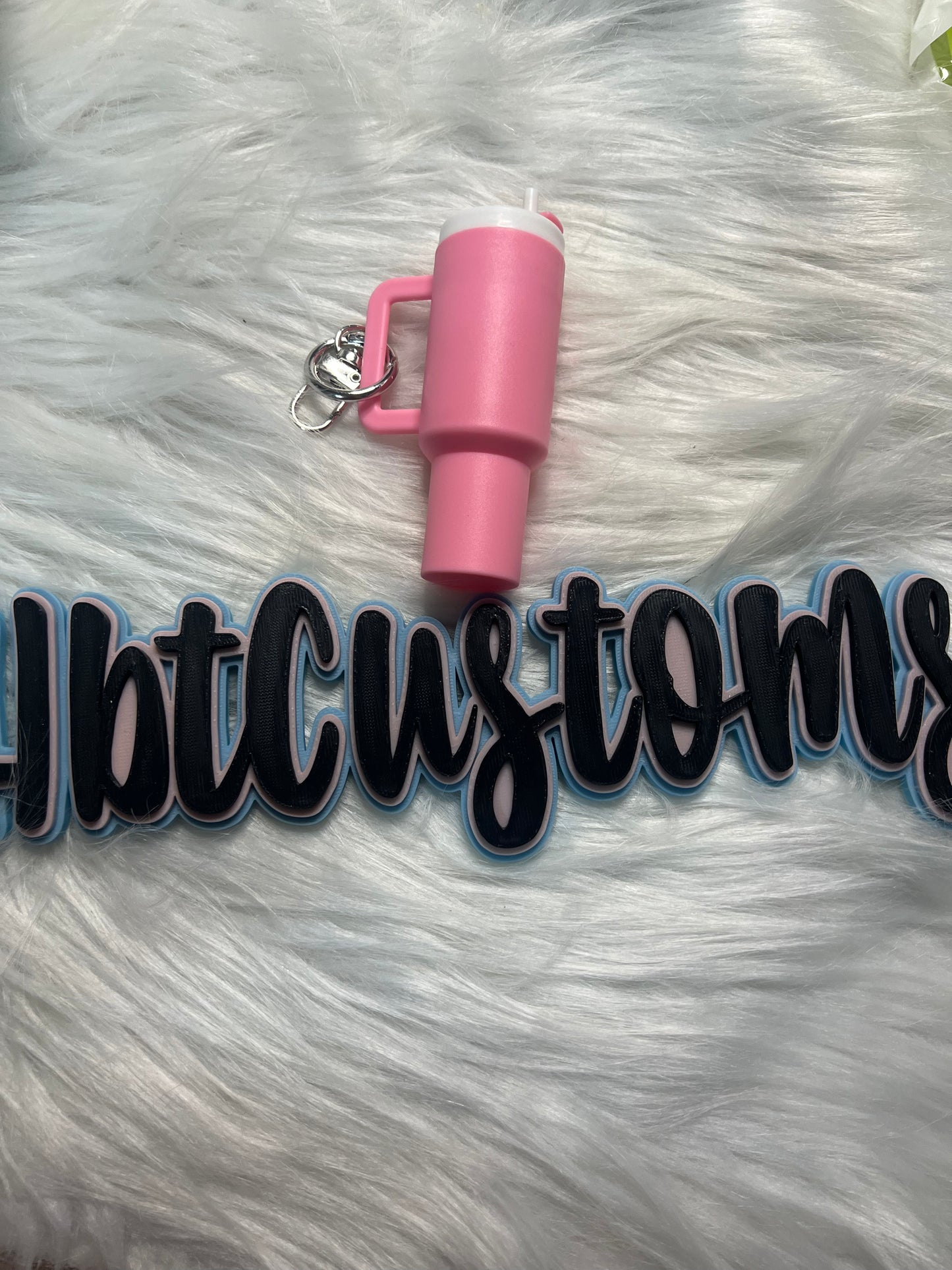 Pink Stanley Cup Key Chain