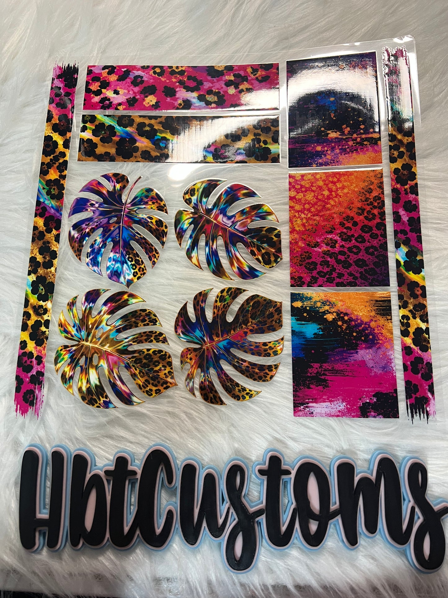Vibrant Cheetah Foliage Sheet