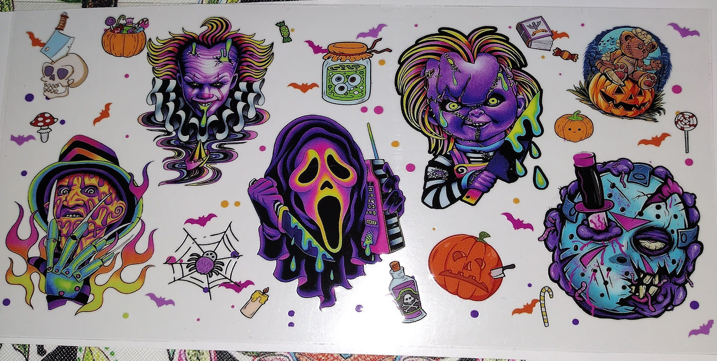 Colorful horror. UV DTF