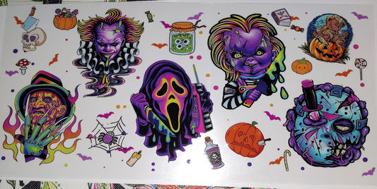 Colorful horror. UV DTF