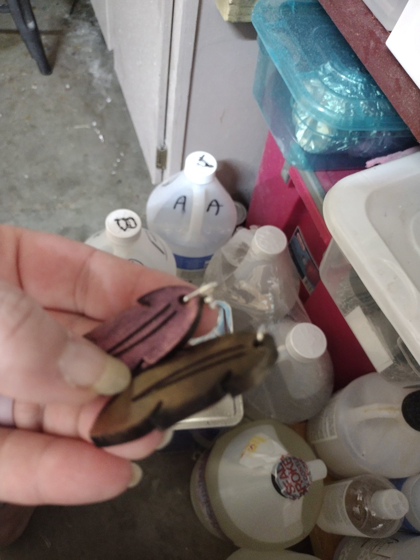 Color shift Feather Earrings