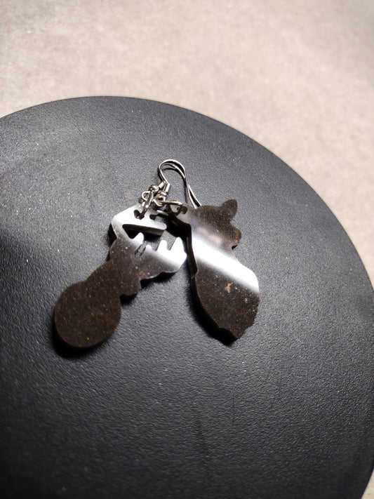 Deer Buck and Doe Earrings