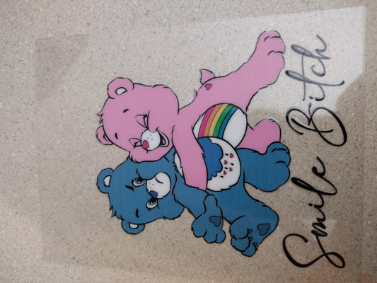 SMILE BITCH SWEAR BEAR UV DTF