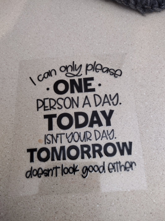 DOESNT LOOK GOOD UV DTF